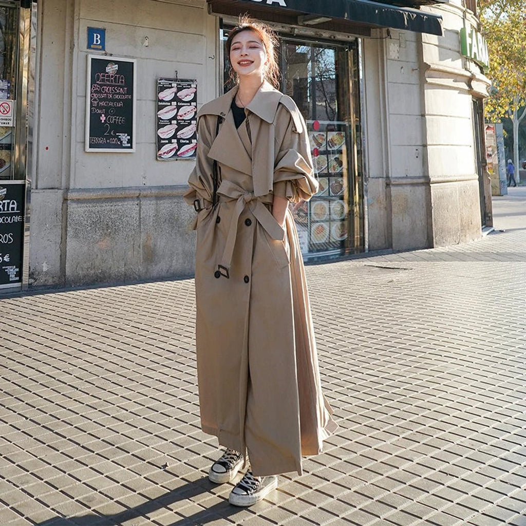Виктория | Oversized Дълго Палто с Двойно Закопчаване