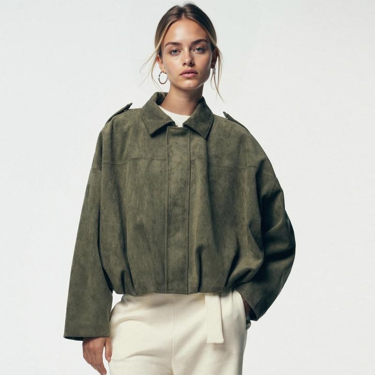 Весела | Релаксиран Oversized Бомбер Якета