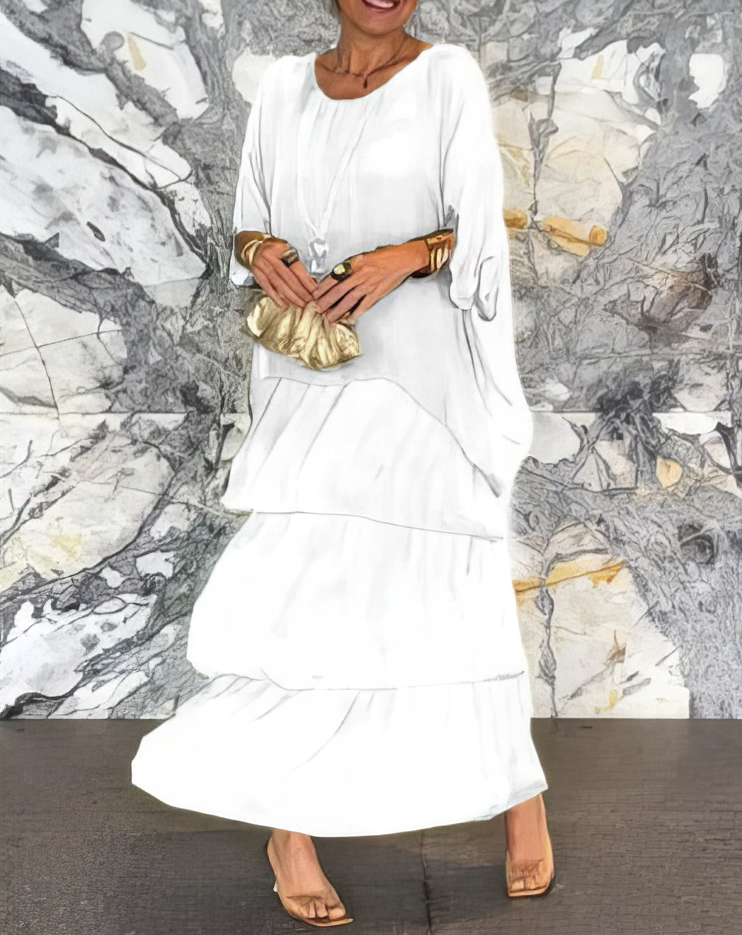 Caroline | Abito maxi elegante, comodo per tutte le occasioni